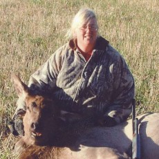Rocky Mountain Elk Cow hunter--wife